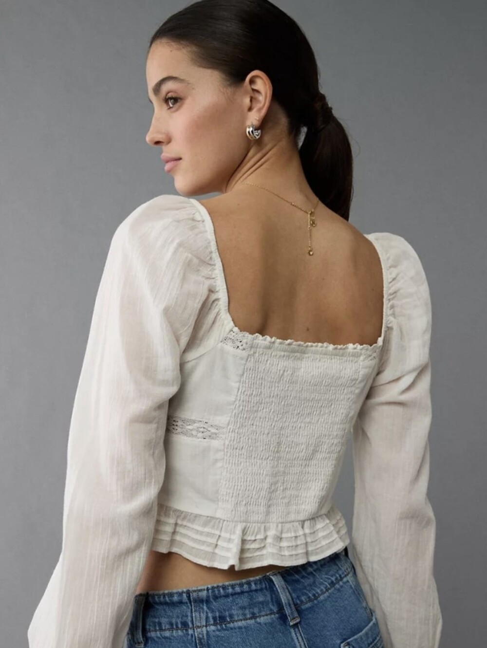 AE Peasant Blouse - Picture 2 of 5